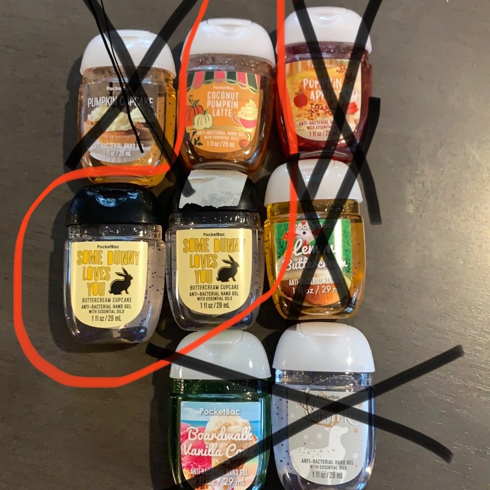 Bath and Body Works hand sanitizer bundle